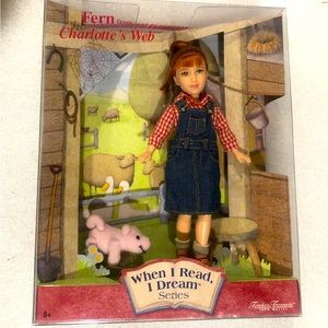 2001 Fern W/Wilbur Charlotte’s Web When I Read I Dream doll Series 50724 NIB